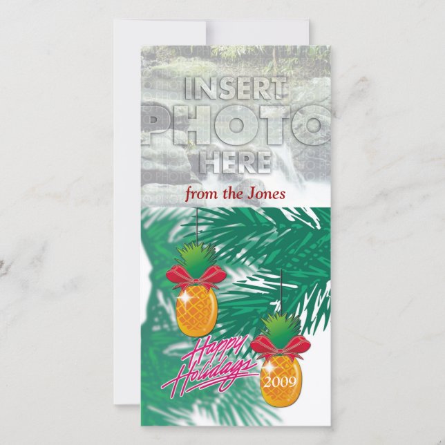 Ananas Feiertagskarte (Vorderseite)