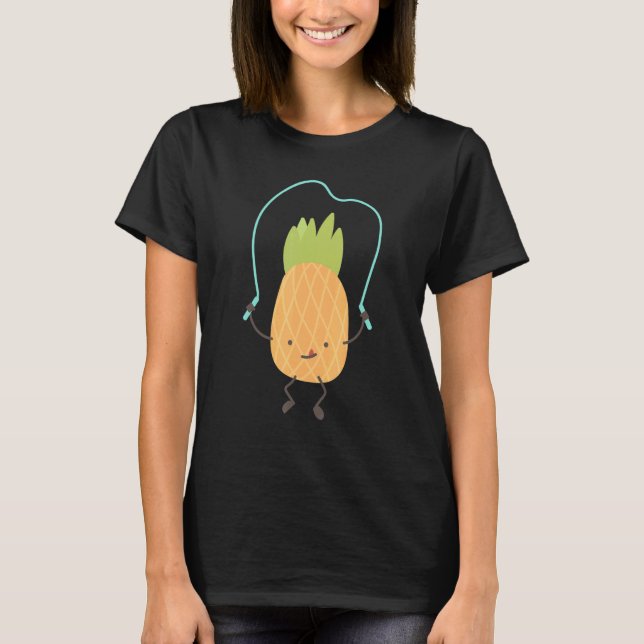 Ananas Fitnessstudio T-Shirt (Vorderseite)