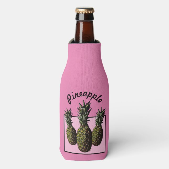 Ananas Flasche Cooler Flaschenkühler (Flaschenvorderseite)