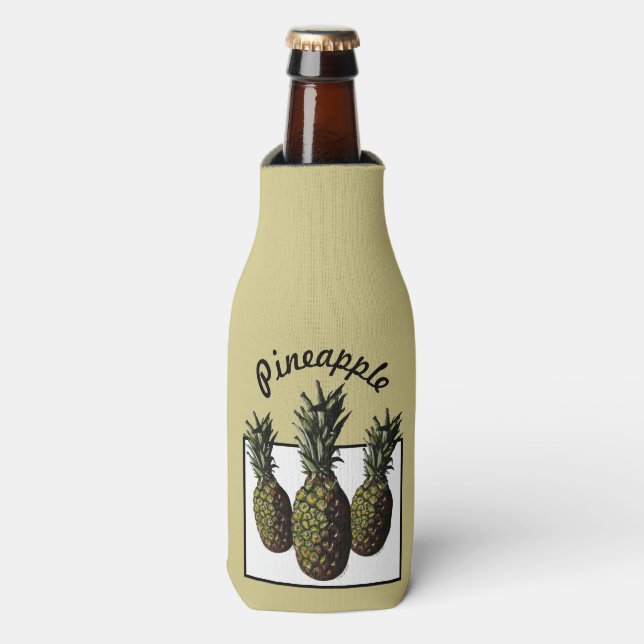 Ananas Flasche Cooler Flaschenkühler (Flaschenvorderseite)