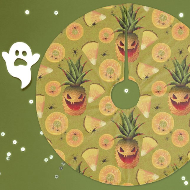 Ananas Fleece Weihnachtsbaumdecke (Von Creator hochgeladen)