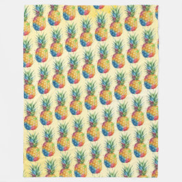 Ananas Fleecedecke