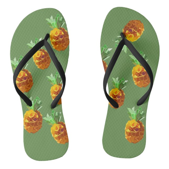 Ananas Flip Flops (Fußbett)