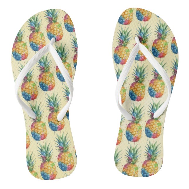 Ananas Flip Flops (Fußbett)
