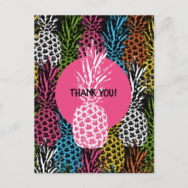 Ananas, frei und süß postkarte (Vorderseite)