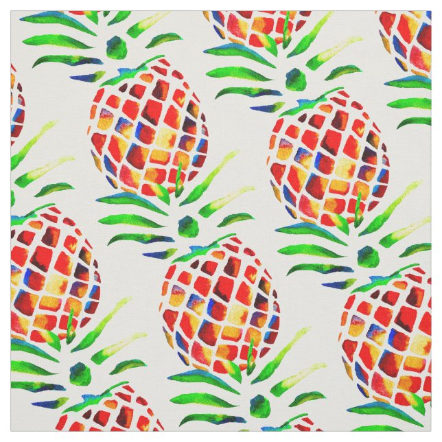 Ananas Frucht bunt Pop Art Stoff (Muster)