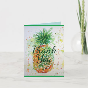 Ananas Frucht Food Tropical Vibes Vielen Dank Karte