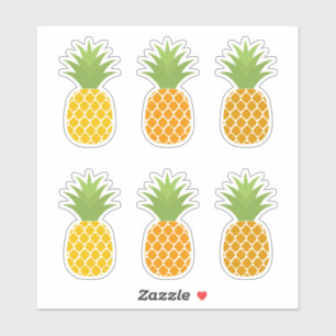 Ananas Früchte nach Maß geschnitten Vinyl Stickers Aufkleber