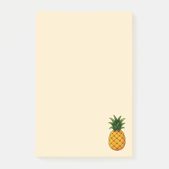 Ananas - Fruchtsammlung - Post-it Klebezettel (Vorderseite)
