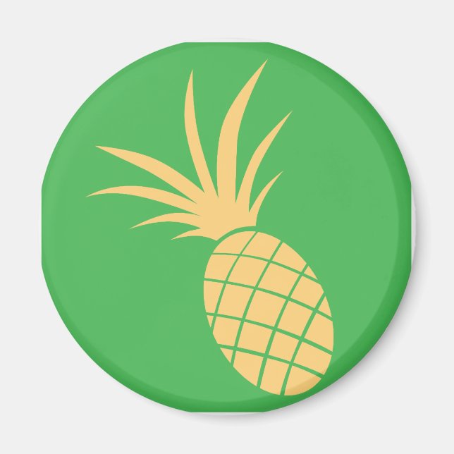 Ananas-Fruchtsymbol Magnet (Vorne)