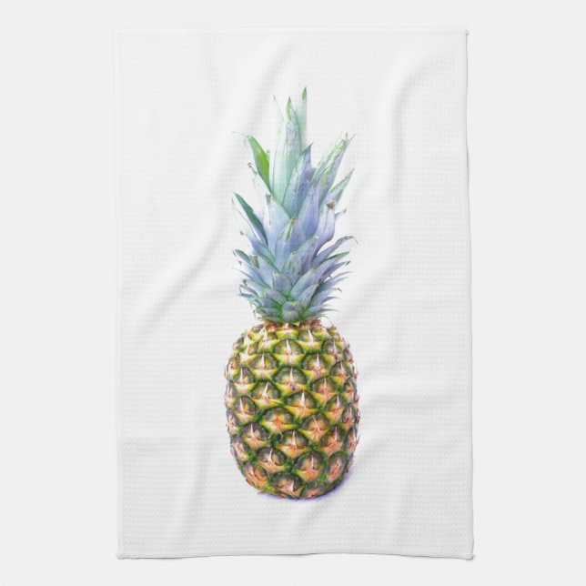 Ananas Fruit Beach Dessert Colorful Tropical Geschirrtuch (Vertikal)