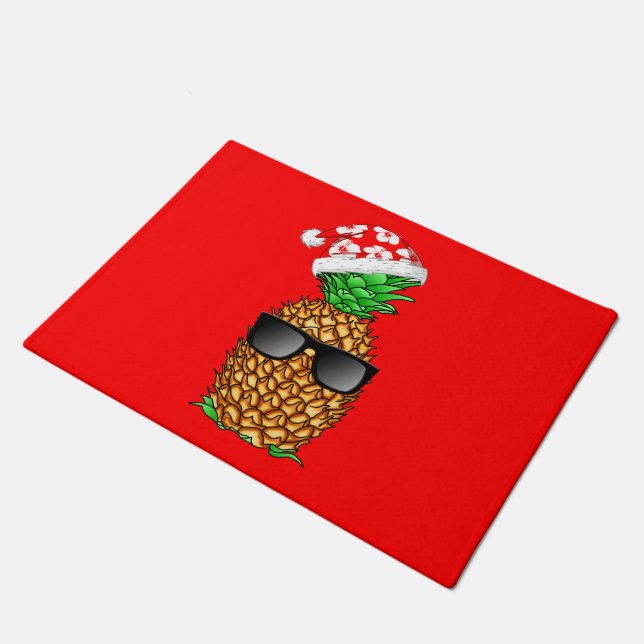 Ananas Fußmatte (Schrägansicht)