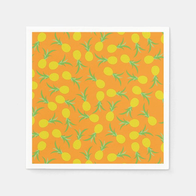 Ananas Geburtstagsparty Serviette (Vorderseite)