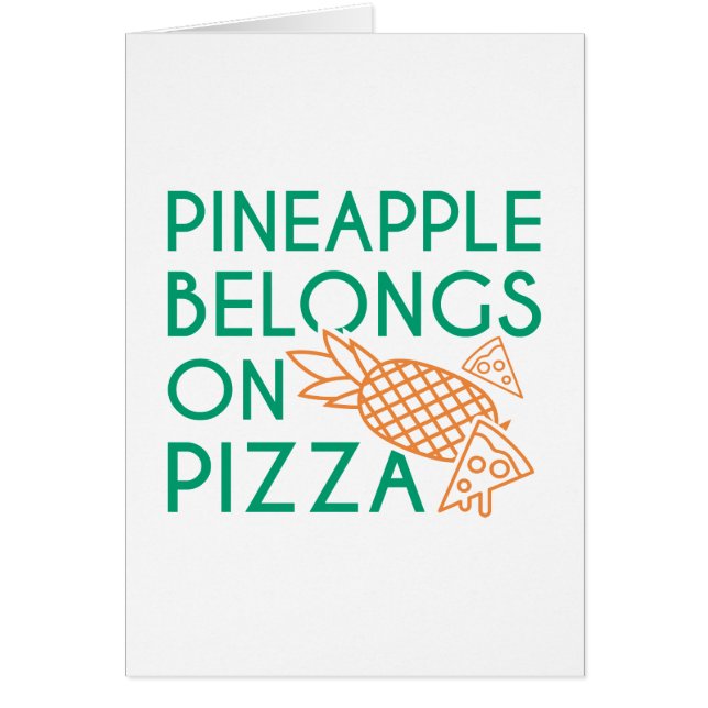 Ananas gehört auf Pizza (Vorne)