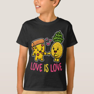 Ananas gehört auf Pizza Funny Food Liebe ist Liebe T-Shirt