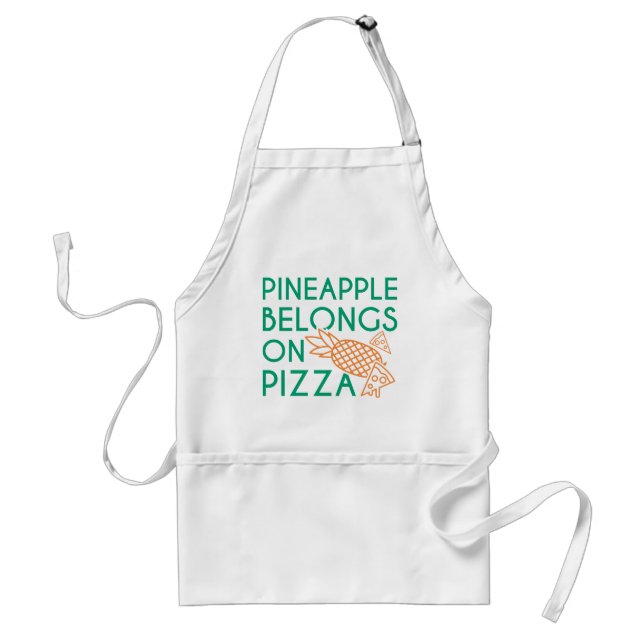 Ananas gehört auf Pizza Schürze (Vorne)