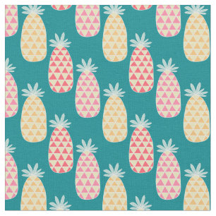 Ananas-Gekritzel-Muster Stoff