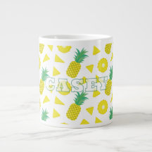Ananas Gelb Grüne Frucht Muster Modern