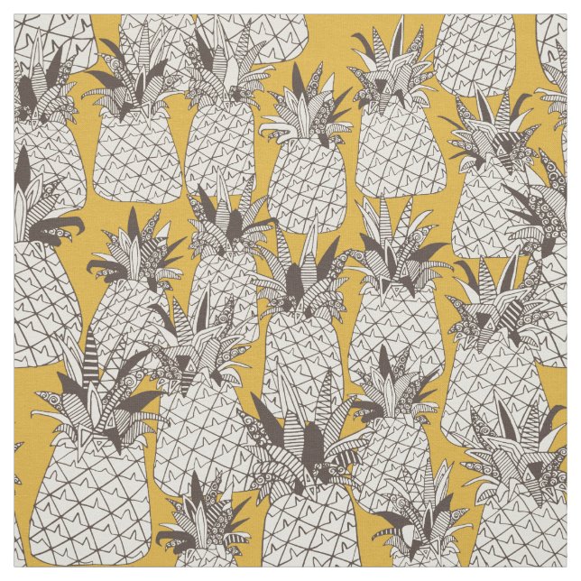Ananas-Gelb Stoff (Muster)