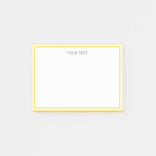 Ananas Gelbe Gerahmte Bezeichnung Monogramm Post-it Klebezettel