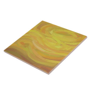 Ananas Gelber Swirl Fliese
