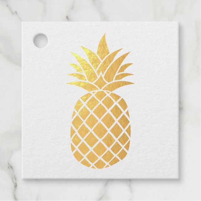 Ananas Geschenkanhänger (Vorderseite)