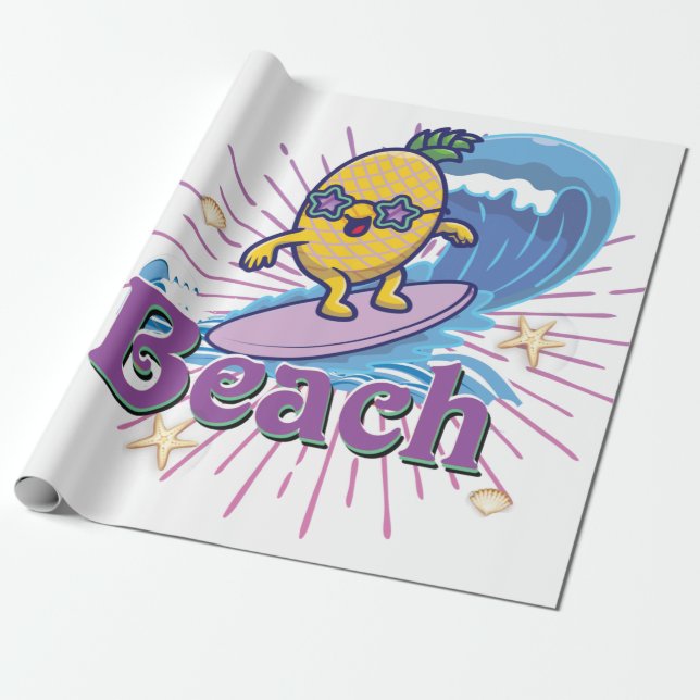 Ananas Geschenkpapier (Ungerollt)