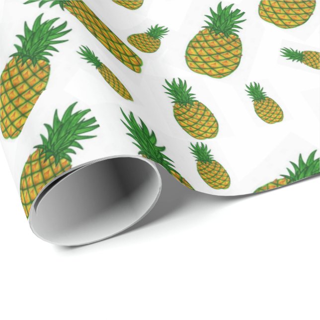 Ananas Geschenkpapier (Rolleneckpunkt)
