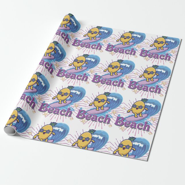 Ananas Geschenkpapier (Ungerollt)