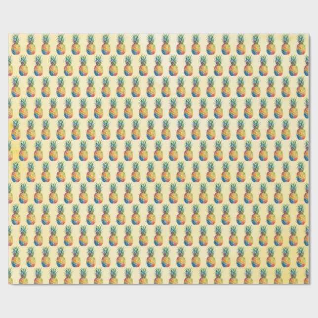Ananas Geschenkpapier (Flach)