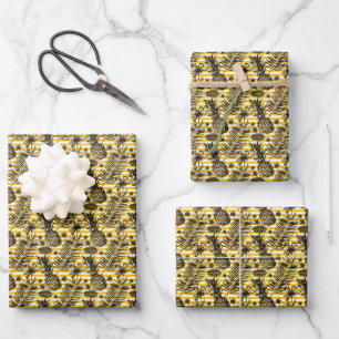 Ananas Geschenkpapier Set
