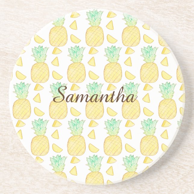 Ananas Getränkeuntersetzer (Vorne)