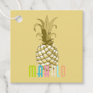 Ananas Gold Mahalo ID239 Geschenkanhänger