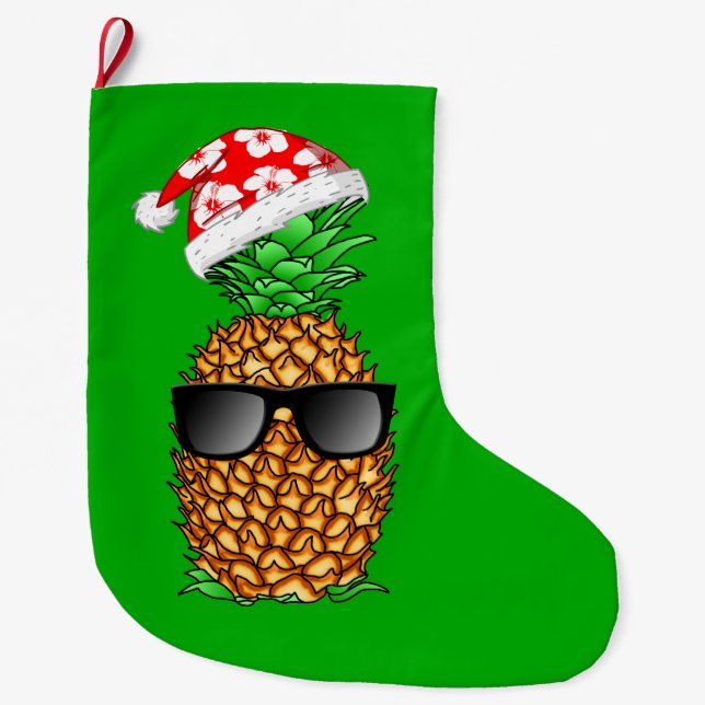Ananas Großer Weihnachtsstrumpf (Vorderseite)