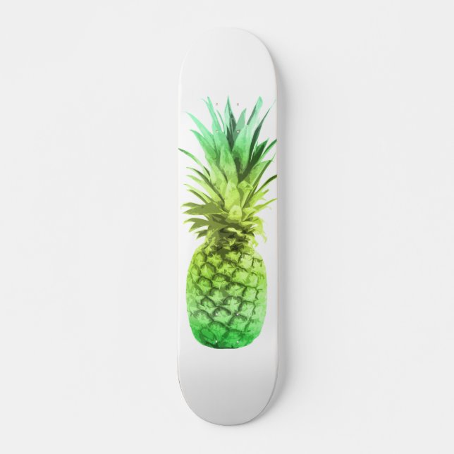Ananas, grün und gelb skateboard (Vorne)