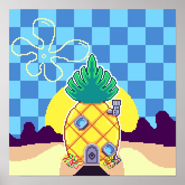 Ananas-Haus Poster (Vorne)