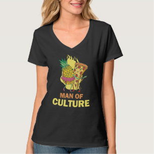 Ananas Hawaii Pizza Ham Man of Culture T-Shirt