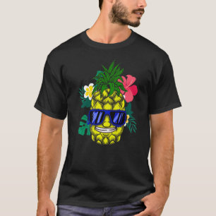 Ananas Hawaiian Aloha Tropical Honolulu Frauen m T-Shirt
