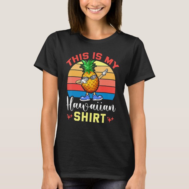 Ananas Hawaiian Tropical T-Shirt (Vorderseite)