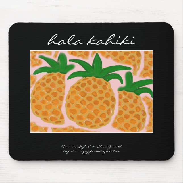 Ananas-hawaiische Art Mousepad (Vorne)