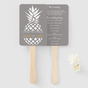 Ananas Hochzeit EDITABLE COLOR Programm Fan Fächer