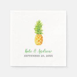 Ananas-Hochzeit Serviette