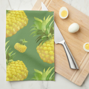 Ananas-Illustration Geschirrtuch