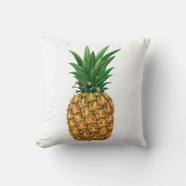 Ananas-Illustration Kissen (Vorderseite)