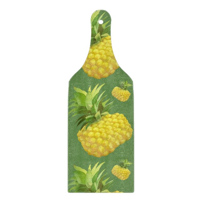 Ananas-Illustration Schneidebrett (Vorderseite)