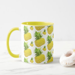 Ananas-Illustration Tasse