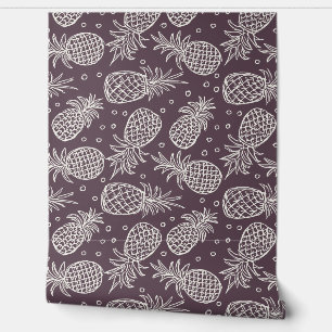 Ananas im Lila Basilikum von Glidden Tapete