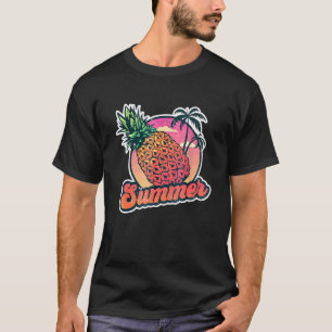 Ananas im Sommer Sonnenbrille, tropische Ananas T-Shirt