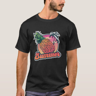 Ananas im Sommer Sonnenbrille, tropische Ananas T-Shirt