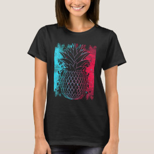 Ananas im Techno Color Festival Synthesizer mit T-Shirt
